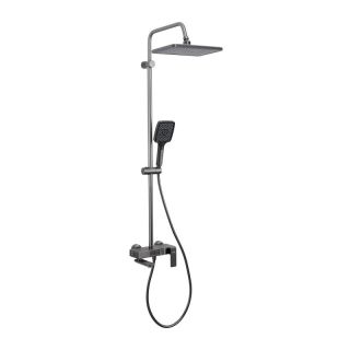 Душевая стойка Frap F24202-9 Оружейная сталь